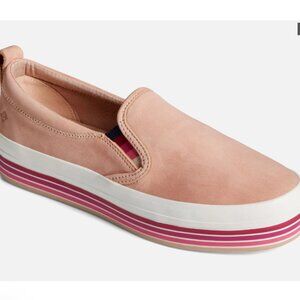 Sperry Top Sider Crest Twin Gore Platform Rose Slip-On Sneakers